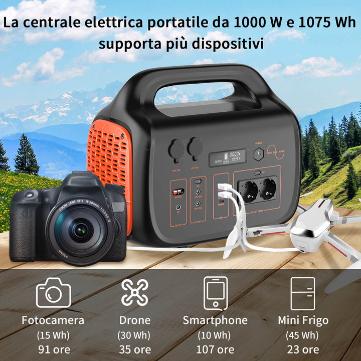 Centrale Elettrica Portatile 1000W