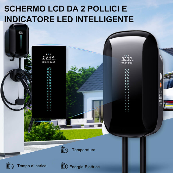 Colonnina di ricarica per auto elettrica plug-and-play